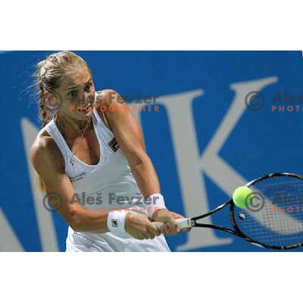 Anna Chakvetadze of Russia in action during semi-final of WTA Banka Koper Slovenia Open tennis tournament, played in SRC Marina, Portoroz, Slovenia on July 24, 2010 