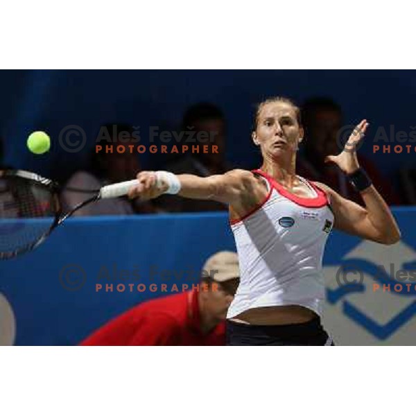 Polona Hercog of Slovenia in action during semi-final of WTA Banka Koper Slovenia Open tennis tournament, played in SRC Marina, Portoroz, Slovenia on July 24, 2010 