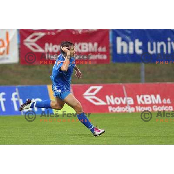 Etien Velikonja of Gorica celebrates goal during football match Gorica-Olimpija in 2nd round of Prva liga 2010-2011, played Sportni Park in Nova Gorica, Slovenia on July 25, 2010 