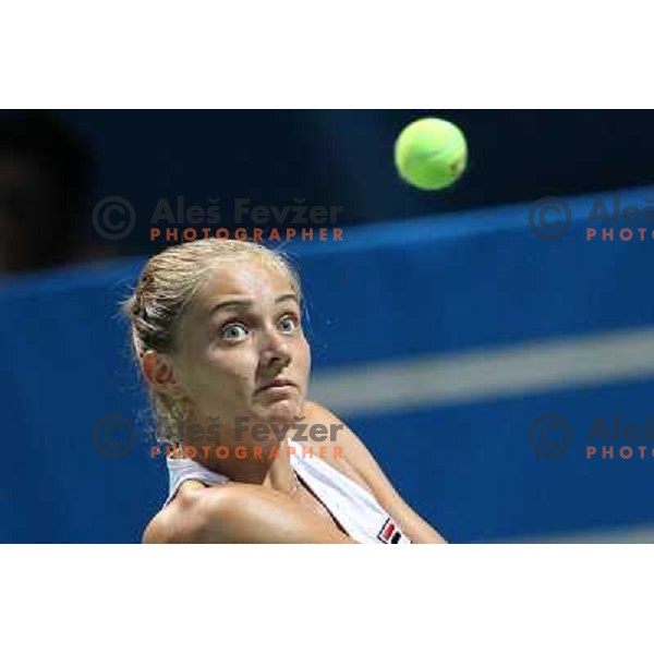 Anna Chakvetadze of Russia in action during the final of WTA Banka Koper Slovenia Open tennis tournament, played in SRC Marina, Portoroz, Slovenia on July 25, 2010 