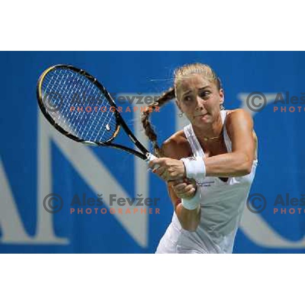 Anna Chakvetadze of Russia in action during the final of WTA Banka Koper Slovenia Open tennis tournament, played in SRC Marina, Portoroz, Slovenia on July 25, 2010 