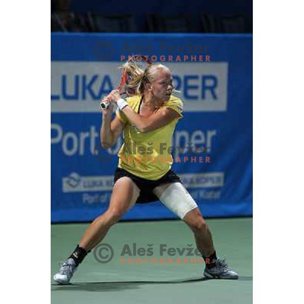 Johanna Larsson of Sweden in action during the final of WTA Banka Koper Slovenia Open tennis tournament, played in SRC Marina, Portoroz, Slovenia on July 25, 2010 