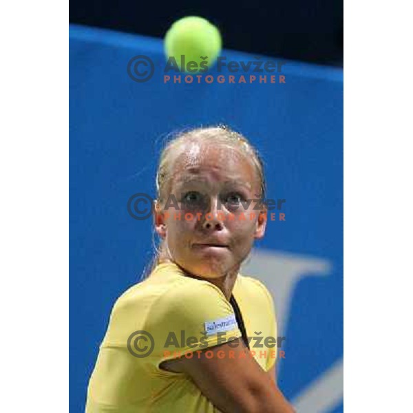 Johanna Larsson of Sweden in action during the final of WTA Banka Koper Slovenia Open tennis tournament, played in SRC Marina, Portoroz, Slovenia on July 25, 2010 