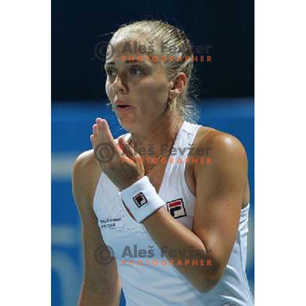 Anna Chakvetadze of Russia in action during the final of WTA Banka Koper Slovenia Open tennis tournament, played in SRC Marina, Portoroz, Slovenia on July 25, 2010 