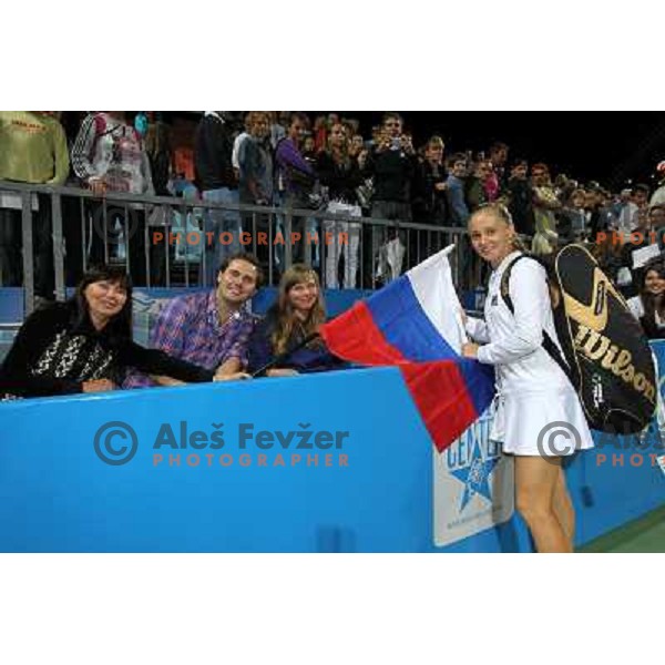 Anna Chakvetadze of Russia , winner of WTA Banka Koper Slovenia Open tennis tournament, played in SRC Marina, Portoroz, Slovenia on July 25, 2010 