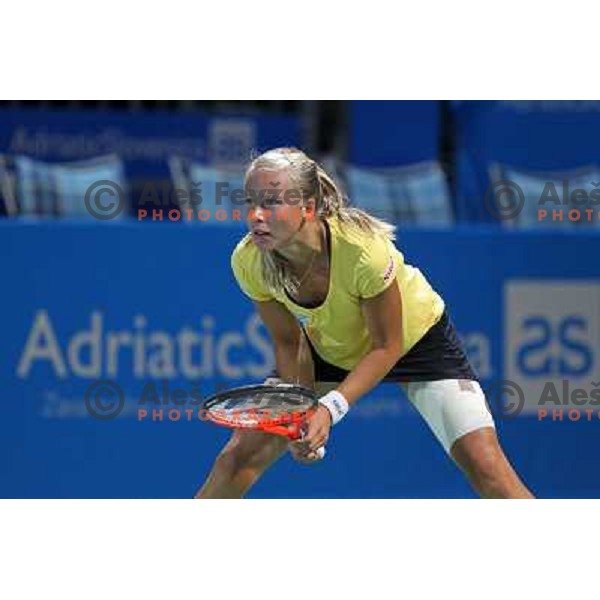 Johanna Larsson of Sweden in action during the final of WTA Banka Koper Slovenia Open tennis tournament, played in SRC Marina, Portoroz, Slovenia on July 25, 2010 
