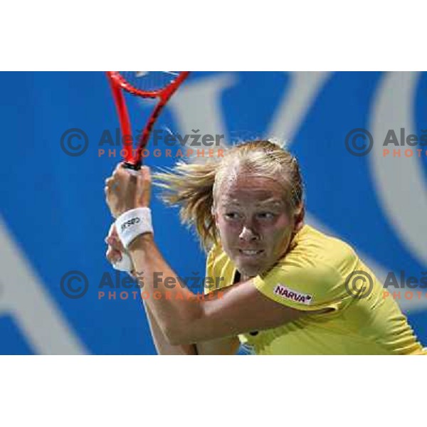 Johanna Larsson of Sweden in action during the final of WTA Banka Koper Slovenia Open tennis tournament, played in SRC Marina, Portoroz, Slovenia on July 25, 2010 