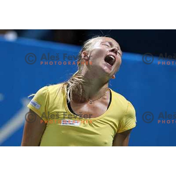 Johanna Larsson of Sweden in action during the final of WTA Banka Koper Slovenia Open tennis tournament, played in SRC Marina, Portoroz, Slovenia on July 25, 2010 