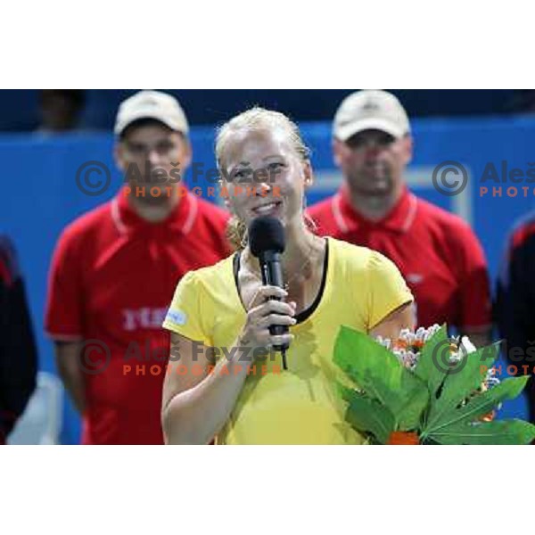 Johanna Larsson of Sweden, runner-up at WTA Banka Koper Slovenia Open tennis tournament , SRC Marina, Portoroz, Slovenia on July 25, 2010 