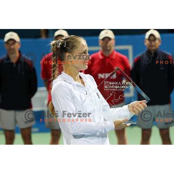 Anna Chakvetadze of Russia ,winner of WTA Banka Koper Slovenia Open tennis tournament, played in SRC Marina, Portoroz, Slovenia on July 25, 2010 