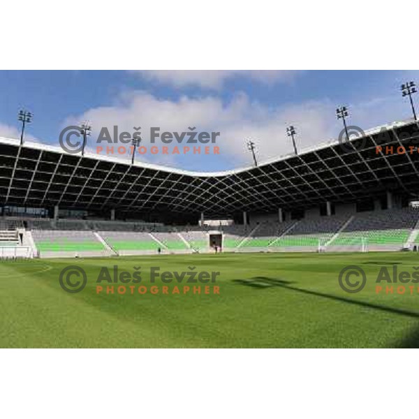 Stozice football stadium at the presentation of the Stozice Football stadium and Stozice sports hall to the media, 07.08.2010, Ljubljana 
