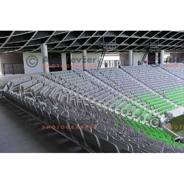 Stozice football stadium at the presentation of the Stozice Football stadium and Stozice sports hall to the media, 07.08.2010, Ljubljana 