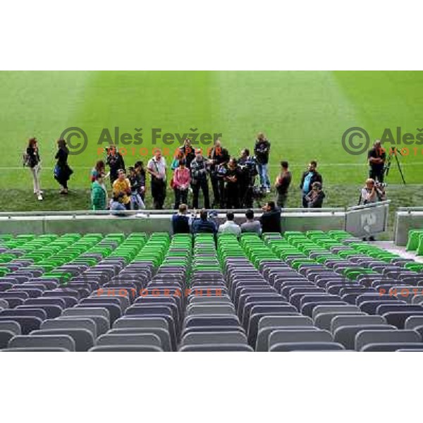 the presentation of the Stozice Football stadium and Stozice sports hall to the media, 07.08.2010, Ljubljana 