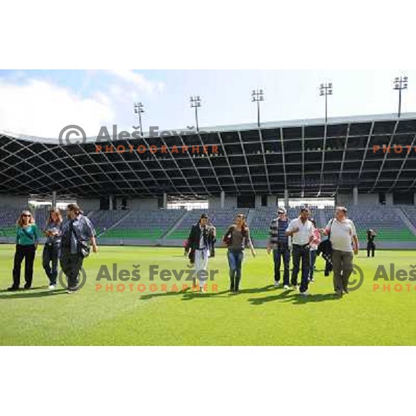 Stozice football stadium at the presentation of the Stozice Football stadium and Stozice sports hall to the media, 07.08.2010, Ljubljana 