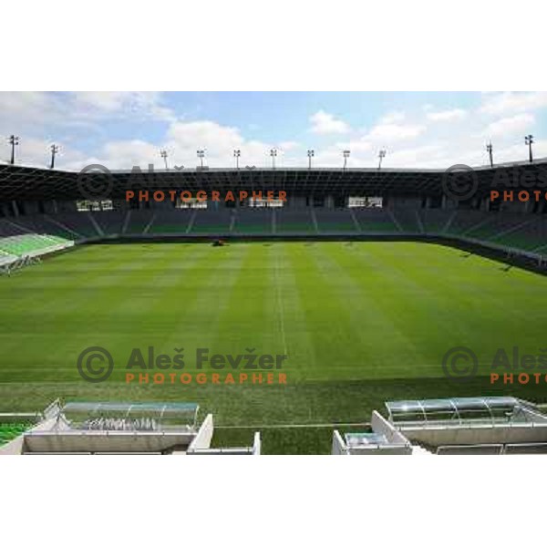 Stozice football stadium at the presentation of the Stozice Football stadium and Stozice sports hall to the media, 07.08.2010, Ljubljana 