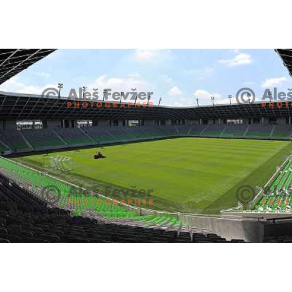 Stozice football stadium at the presentation of the Stozice Football stadium and Stozice sports hall to the media, 07.08.2010, Ljubljana 