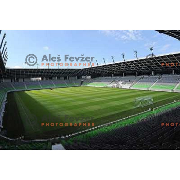 Stozice football stadium at the presentation of the Stozice Football stadium and Stozice sports hall to the media, 07.08.2010, Ljubljana 