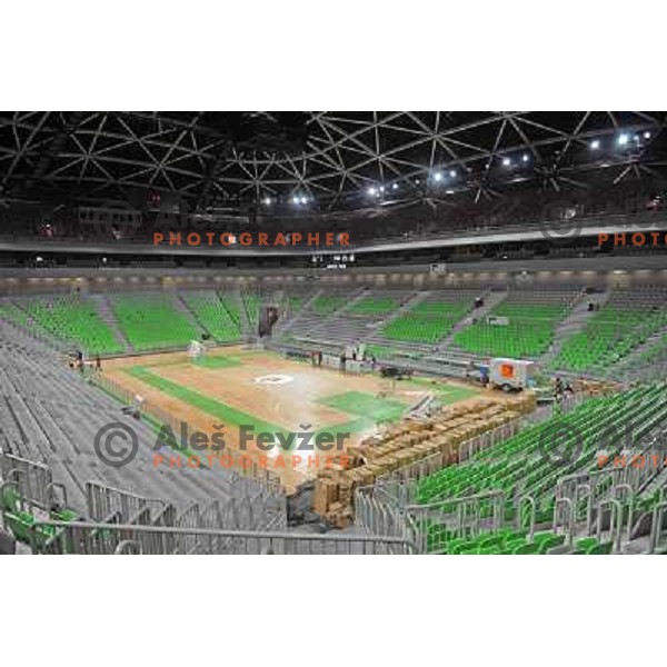 Stozice sports hall at the presentation of the Stozice Football stadium and Stozice sports hall to the media, 07.08.2010, Ljubljana 