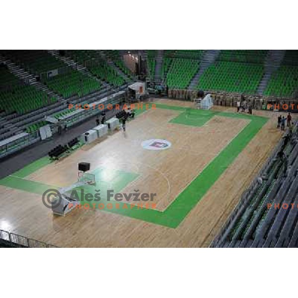 Stozice sports hall at the presentation of the Stozice Football stadium and Stozice sports hall to the media, 07.08.2010, Ljubljana 