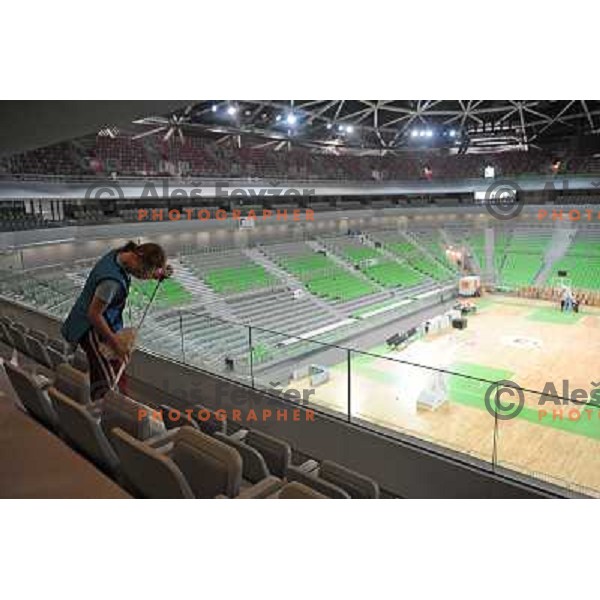 Stozice sports hall at the presentation of the Stozice Football stadium and Stozice sports hall to the media, 07.08.2010, Ljubljana 