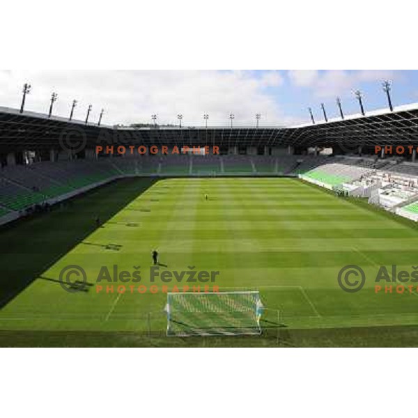 Stozice football stadium at the presentation of the Stozice Football stadium and Stozice sports hall to the media, 07.08.2010, Ljubljana 