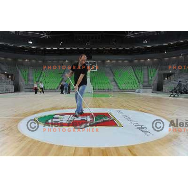 Stozice sports hall at the presentation of the Stozice Football stadium and Stozice sports hall to the media, 07.08.2010, Ljubljana 