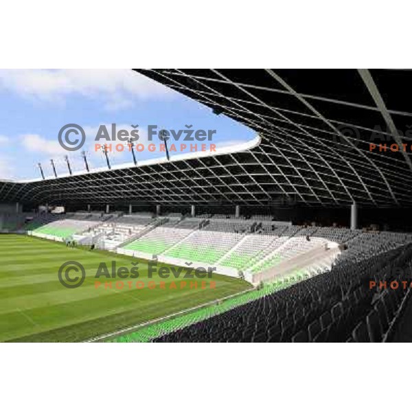 Stozice football stadium at the presentation of the Stozice Football stadium and Stozice sports hall to the media, 07.08.2010, Ljubljana 