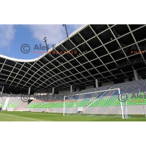 Stozice football stadium at the presentation of the Stozice Football stadium and Stozice sports hall to the media, 07.08.2010, Ljubljana 