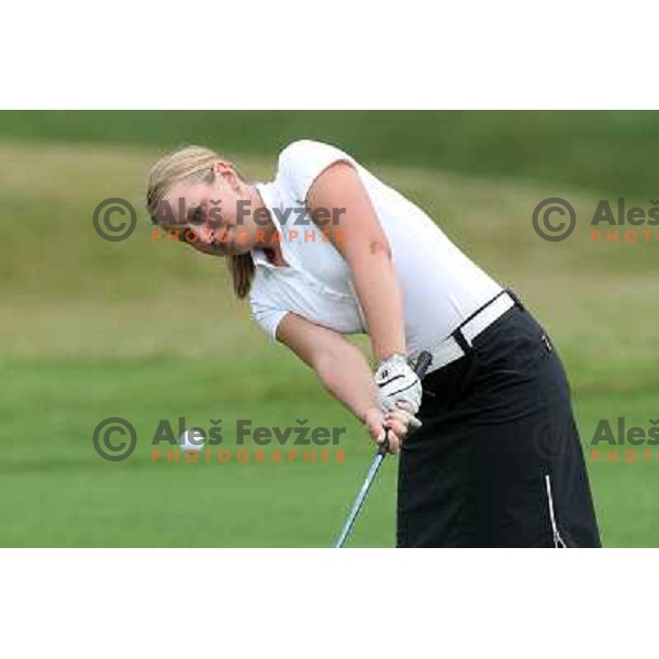 Eva Golc playing at Dnevi golfa na Diners Golf&Country Club- turnir Castrol Challenge Cup, Smlednik, Slovenia 6.8.2010 