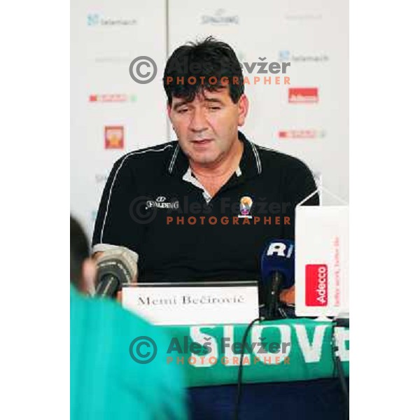 Memi Becirovic during Adecco cup press conference, Maribor, 12.8.2010 