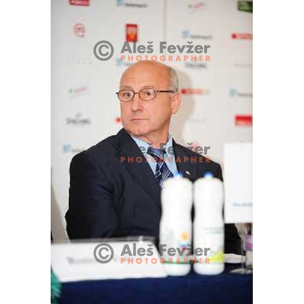 Gabrovec during Adecco cup press conference, Maribor, 12.8.2010 