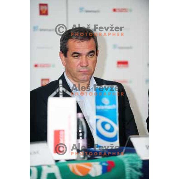 Volcic during Adecco cup press conference, Maribor, 12.8.2010 