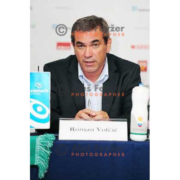 Volcic during Adecco cup press conference, Maribor, 12.8.2010 