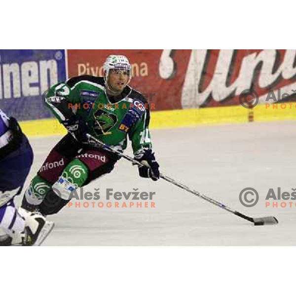 Petr Sachl of Tilia Olimpija in action during preseason friendly ice-hockey match Tilia Olimpija- Medvescak, played in Hala Tivoli, Ljubljana, Slovenia on August 25, 2010 