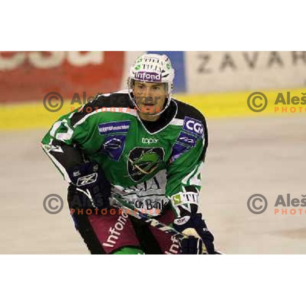 Petr Sachl of Tilia Olimpija in action during preseason friendly ice-hockey match Tilia Olimpija- Medvescak, played in Hala Tivoli, Ljubljana, Slovenia on August 25, 2010 