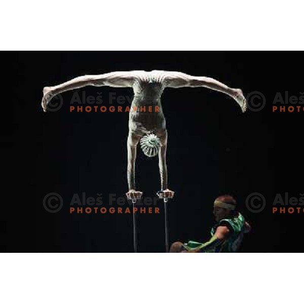 Cirque du Soleil performing during Opening ceremony of FIBA World Championship 2010 in Sinan Erdem Dome, Istanbul, Turkey on August 27, 2010 
