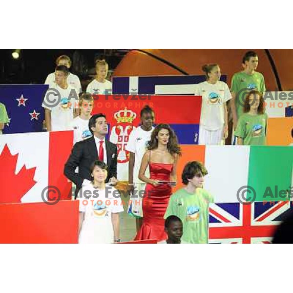 Opening ceremony of FIBA World Championship 2010 in Sinan Erdem Dome, Istanbul, Turkey on August 27, 2010 