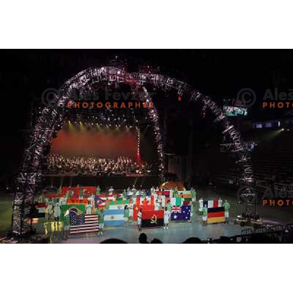 Opening ceremony of FIBA World Championship 2010 in Sinan Erdem Dome, Istanbul, Turkey on August 27, 2010 