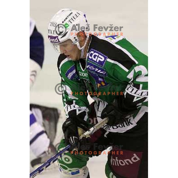 Petr Sachl of Tilia Olimpija in action during preseason friendly ice-hockey match Tilia Olimpija- Medvescak, played in Hala Tivoli, Ljubljana, Slovenia on August 25, 2010 
