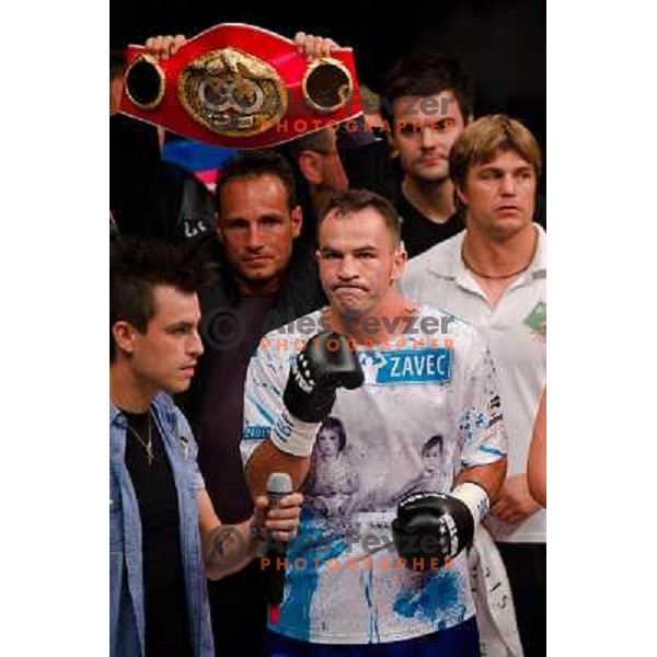 Dejan Zavec at the boxing match Dejan Zavec vs Rafal Jackiewicz for the defense of IBF world champion title in welterweight, 04.09.2010 Stozice arena, Ljubljana, Slovenia 