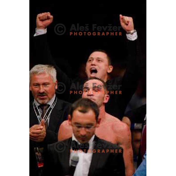 Dejan Zavec at the boxing match Dejan Zavec vs Rafal Jackiewicz for the defense of IBF world champion title in welterweight, 04.09.2010 Stozice arena, Ljubljana, Slovenia 