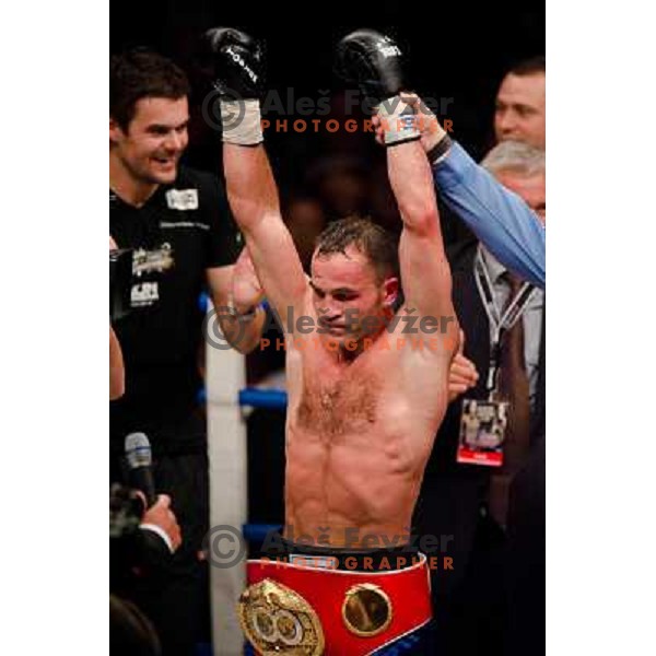 Dejan Zavec at the boxing match Dejan Zavec vs Rafal Jackiewicz for the defense of IBF world champion title in welterweight, 04.09.2010 Stozice arena, Ljubljana, Slovenia 