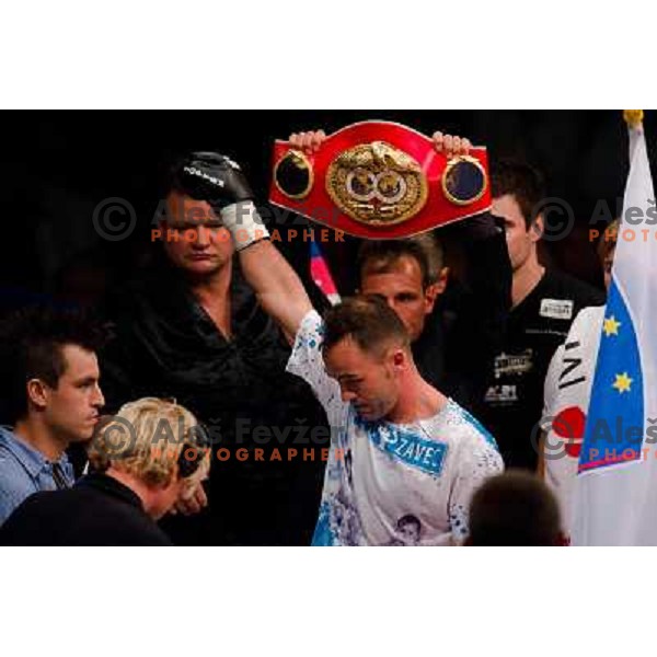 Dejan Zavec at the boxing match Dejan Zavec vs Rafal Jackiewicz for the defense of IBF world champion title in welterweight, 04.09.2010 Stozice arena, Ljubljana, Slovenia 