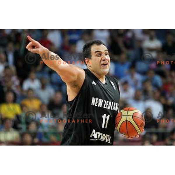 Pero Cameroon of New Zealand in action during basketball match USA-Angola in eight-final of FIBA World Championship 2010, played in Sinan Erdem Dome, Istanbul, Turkey on September 6, 2010 