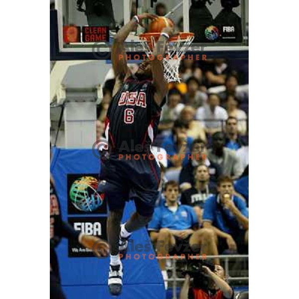 LeBron James dunks