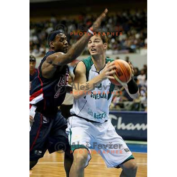 Primoz Brezec vs LeBron James