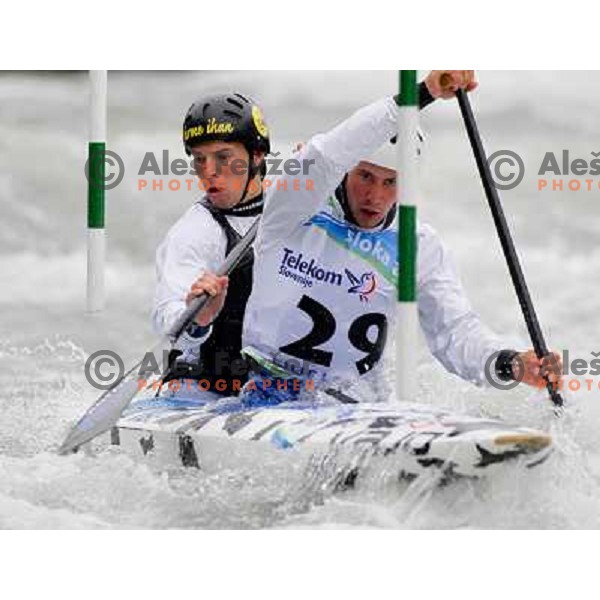 Urban Jarc and Luka Slapsak SLO during world championship in Tacen, Slovenia 9.2010 