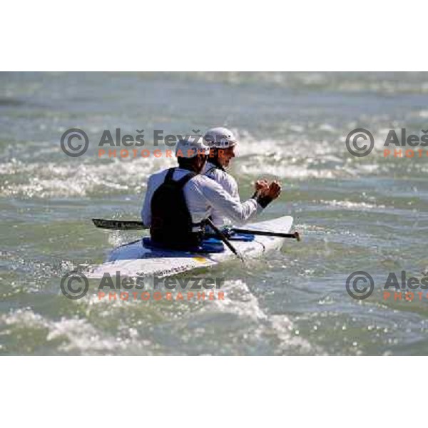 Simon Hocevar and Dejan Kralj SLO during world championship in Tacen, Slovenia 9.2010 