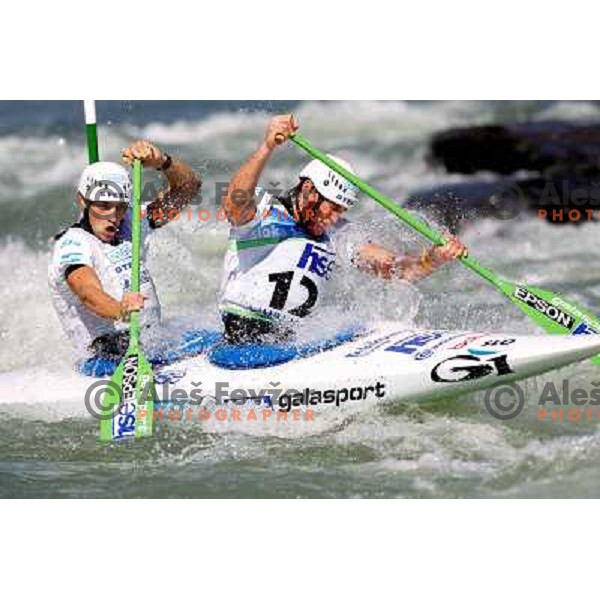 Saso Taljat and Luka Bozic SLO during world championship in Tacen, Slovenia 9.2010 