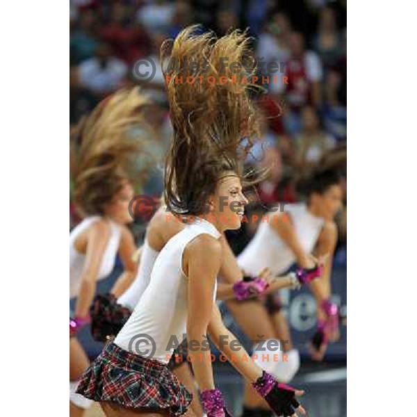FIBA dancing team performing during FIBA World Championship 2010 in Sinan Erdem Dome, Istanbul, Turkey 
